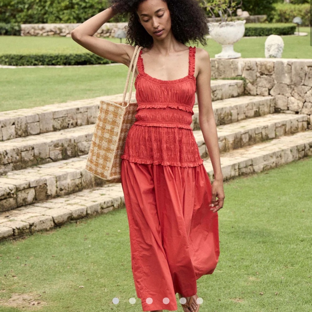 DÔEN Marianne Dress -red maxi, sold out online